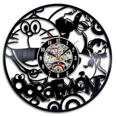 Imagem de Relógio de parede Doraemons Anime Vinyl Record 30x30cm - yiweisai
