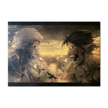 Imagem de Pôster de arte anime Attacks On Titans 51x35,5 cm sem moldura - yiweis