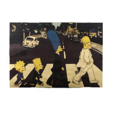 Imagem de Pôster de arte de parede Picture Simpsons Anime Art 51x35,5 cm - yiwei