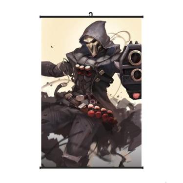 Imagem de Pôster artístico Overwatch Reaper 40x60cm em tecido+plásticos - yiweis