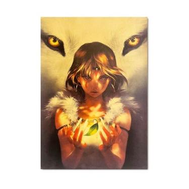 Imagem de Pôster de decoração de parede Princess Mononoke Retro Anime 51,5x36cm 