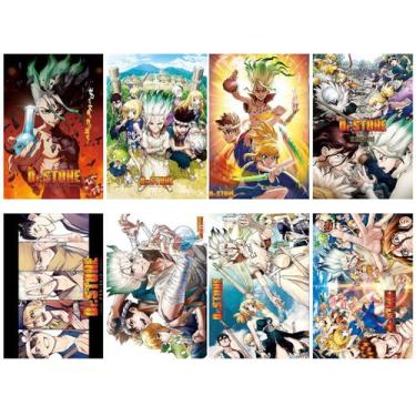 Imagem de Pôster Drs Stones Anime Art 42x29 cm, papel, 8 unidades/lote - yiweisa