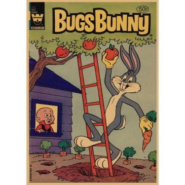 Imagem de Pôster Bugs Bunny Anime Art 29,7x42cm Papel 150g - Yiweisai