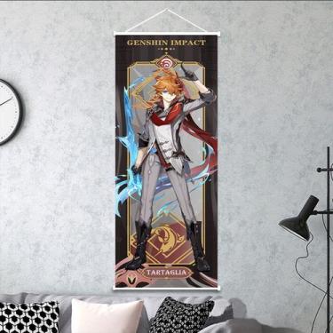 Imagem de Pintura de parede em tela Genshin Impact Tartaglia Anime - yiweisai