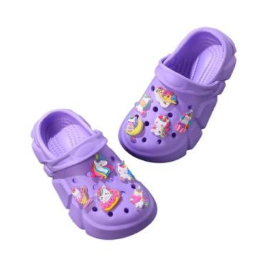 Imagem de Chinelos Luminous Unicorn Para Meninas, Respiráveis, Antiderrapantes, 