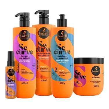 Imagem de Kit Haskell Se Curve Cacheados (3abc) 5 Itens