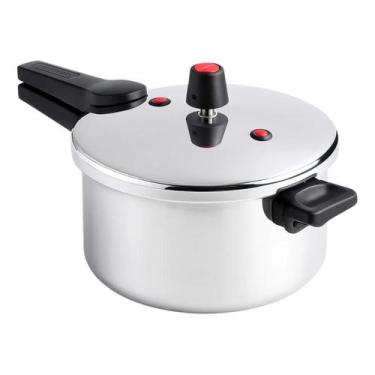 Imagem de Panela De Pressão Aluminio Nacional 7l Fechamento Externo Cor Alumínio