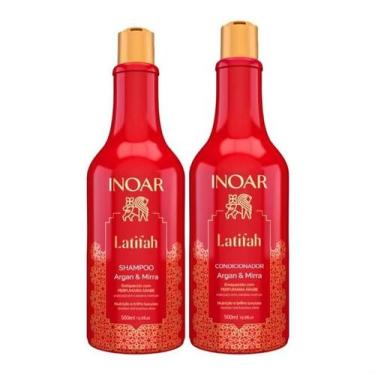 Imagem de Inoar Latifah Kit Shampoo e Condicionador Argan e Mirra 500ml