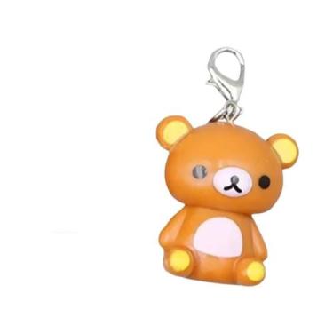 Imagem de Pingente De Celular Urso Rilakkuma Kawaii Y2K Artesanal Com Corrente P