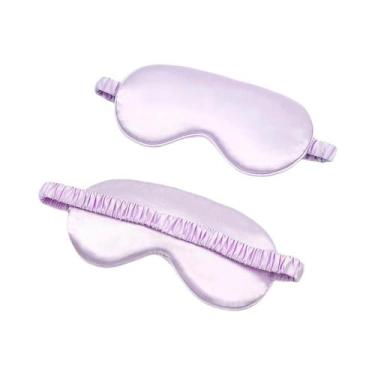 Imagem de Máscara De Olhos Portátil Feminina De Seda Sintética Para Viagem, Tapa