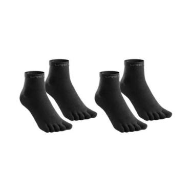 Imagem de Meias Esportivas COOLMAX Respiráveis E Leves De Cinco Dedos Para Corri