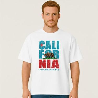 Imagem de Camiseta Oversized Masculina REPUBLICA DA CALIFORNIA Exclusiva Algodão Premium-Masculino