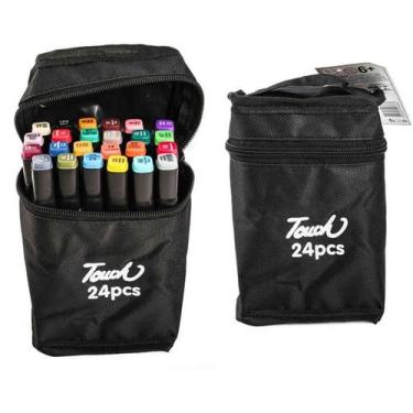 Imagem de Kit de Marcadores - Magic Brush 24 Cores Ponta Dupla TERRACO - Bbr