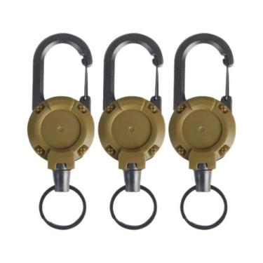 Imagem de Chaveiro Retrátil Antiperda Para Montanhismo 1-20 Peças, Fivela De Met