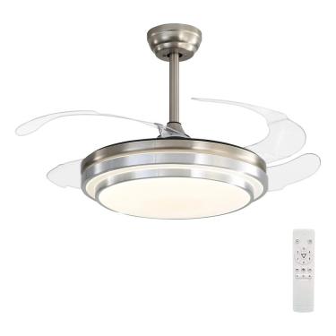 Imagem de Ventilador Teto Prata 110cm Controle Remoto - Comfort