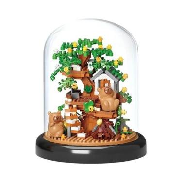 Imagem de Blocos De Montar Quebra-Cabeça Jardim De Capivara, Girassol, Rosa E Lí