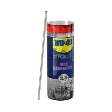 Imagem de Copo Térmico De 20oz 600ml Com Tampa E Canudo Inspirado No WD-40, Cane