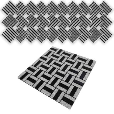 Imagem de Pastilha De Vidro Kit 30 Uni Adesiva Parede Cozinha Box Sala Decorativa Moderna Requintado Reforma Aplicacao Facil