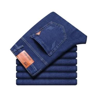 Imagem de Calças Jeans Slim Fit Masculinas 2024 Confortáveis E Macias Para Negóc