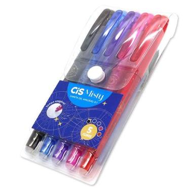 Imagem de Estojo Caneta Gel Apagável 0.7mm CiS Misty - 5 Cores