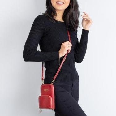 Imagem de Carteira bag feminina de couro liso Ingrid-Feminino