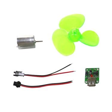 Imagem de Alternador de motor de gerador eólico com carregador de celular com montagem DIY portátil