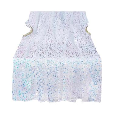 Imagem de Caminho De Mesa Iridescente Com Lantejoulas Para Decoração De Casament