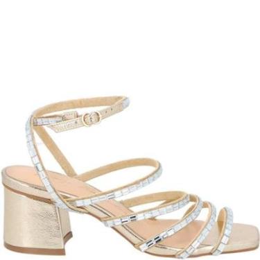 Imagem de Sandália de Tiras Square Toe Pedrarias Luiza Barcelos 60330047-Feminino
