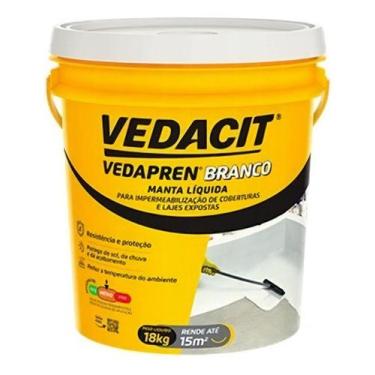 Imagem de Vedapren Branco Manta Liquida Vedacit - Balde 18kg