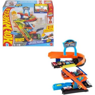 Imagem de Pista Hot Wheels City Garagem de Acrobacias Speed Snap Track System Ma