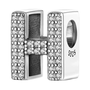 Imagem de Pulseira De Prata 925 Com Berloques De 26 Letras Clássicas Para Mulher