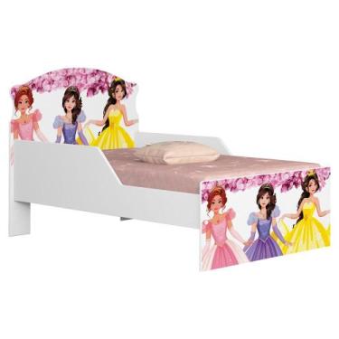 Imagem de Mini Cama Livia MDF 153X79 cm Decmade - Milani Store, Princesas