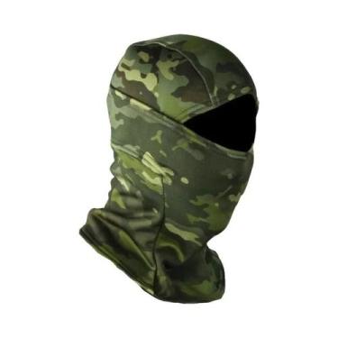 Imagem de Balaclava De Fleece Camuflada Quente De Inverno, Máscara Facial Comple