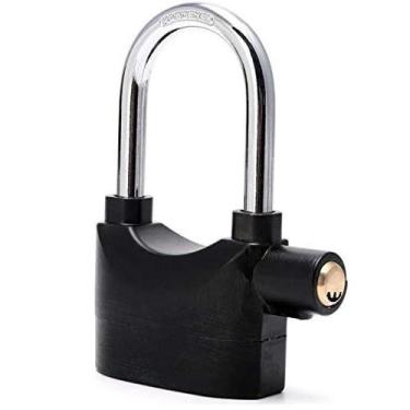 Imagem de Cadeado Com Alarme 2 Em 1 Sensor Movimento Anti Roubo Sirene 110db Has