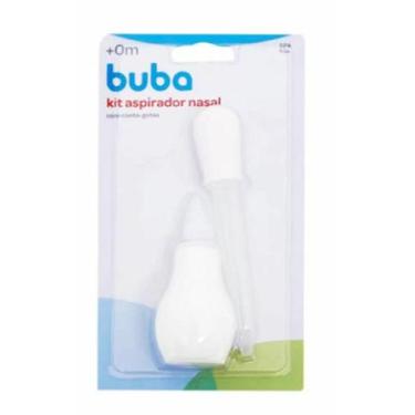 Imagem de Kit Aspirador Nasal Com Conta Gotas Bebê Higiene 6142- Buba