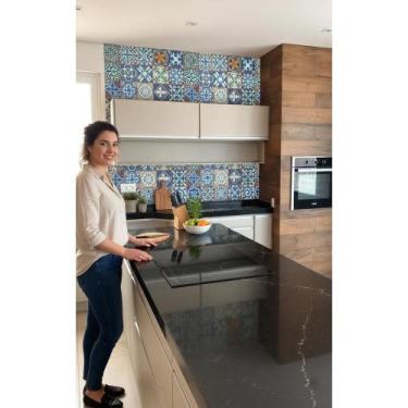 Imagem de 2x Papel Parede Cozinha Azulejo Português 5m Vinílico - Congratulation