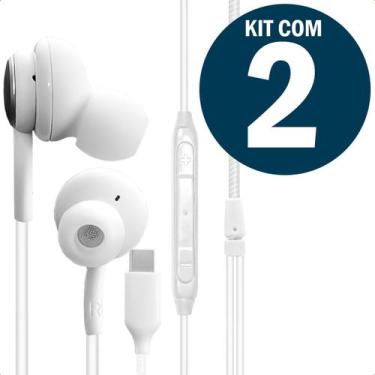 Imagem de Fone De Ouvido Com Fio 10mm Tipo C Cabo Resistente IntraAuricular Micr