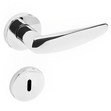 Imagem de Conjunto de Fechadura 515P em Zamac Interna ST2-55 Roseta 327 de Inox 