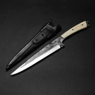 Imagem de Faca Picaço Carbono SG - Cabo de Osso  5mm 8'' (20cm) - Facas SG, 8'' 