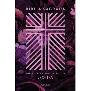 Imagem de Bíblia NVT com Guia de Estudo Bíblico J.O.I.A.: Capa Floral - MQNR - M