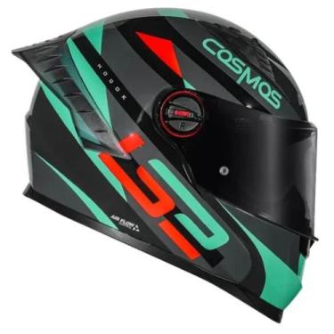 Imagem de Capacete Moto Ls2 Ff358 Pro Modok Laranja Verde C/ Spoiler, PP-54cm