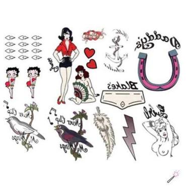 Imagem de Tatuagem Temporária Cosplay Amy Winehouse - Lumus