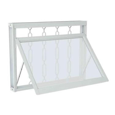 Imagem de Janela Maxim-Ar Grade Elo em Aço 40 x 60 x 8 cm 1 Folha Pratika Sasaza