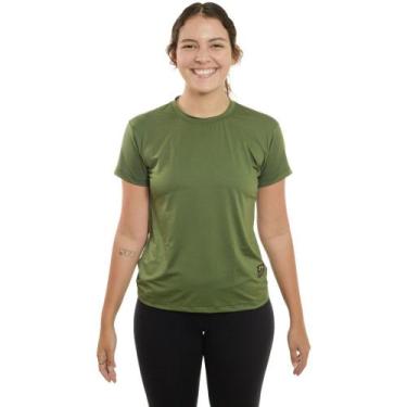 Imagem de Blusa Academia Feminina Babylook Esportiva Proteção Uv 50+ - TN Terra 