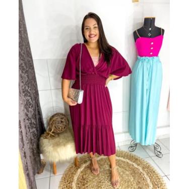 Imagem de Vestido viscolinho elastex Plus Size  - DM dona da moda 