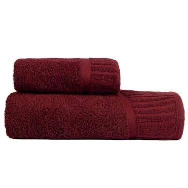 Imagem de 2 Toalhas Grandes Corpo e Rosto 100% Algodão Ótima Absorção - Bella En