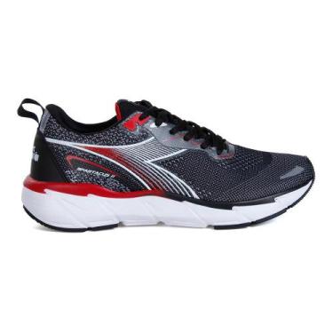 Imagem de Tenis diadora spartacus ii masculino, Preto, Vermelho, 39
