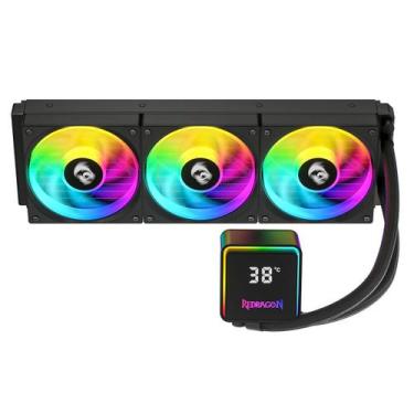 Imagem de Water cooler redragon argb 360mm amd/intel com display ccw-3017 preto