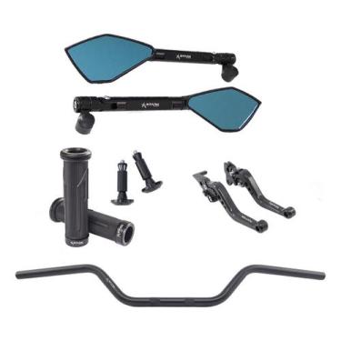 Imagem de Manete Manopla Retrovisor Peso Guidão Xre Falcon Bros Xr250 - Stark Ra