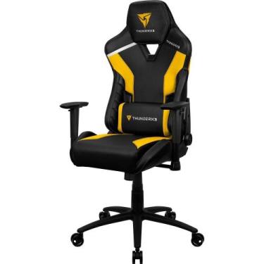 Imagem de Cadeira Gamer ThunderX3 TC3 Bumblebee Cor Preta e Amarela Com Almofada